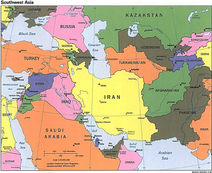 Labeled geography north geo satellite regions