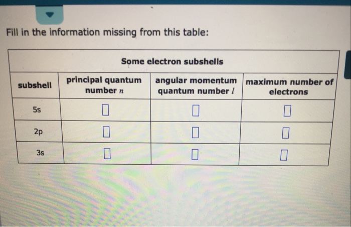 Table missing fill information nuclide neutrons protons answer