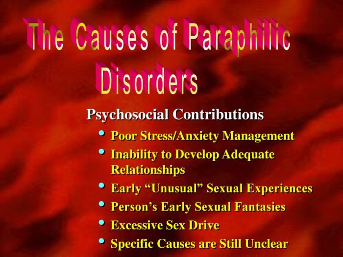 Sexual disorders coercive paraphilic