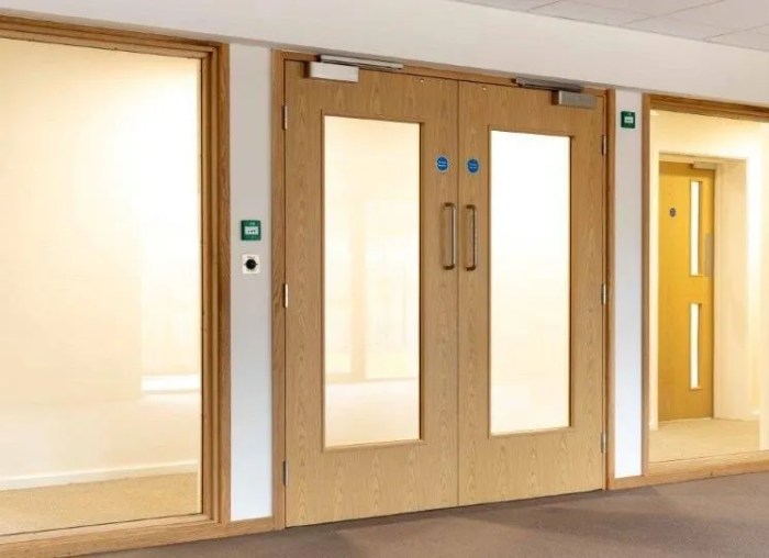 When a fire alarm activates stair enclosure doors must